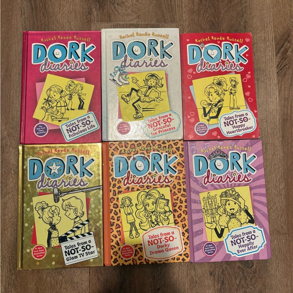 Dork Diaries books # 1,4,6,7,8,9